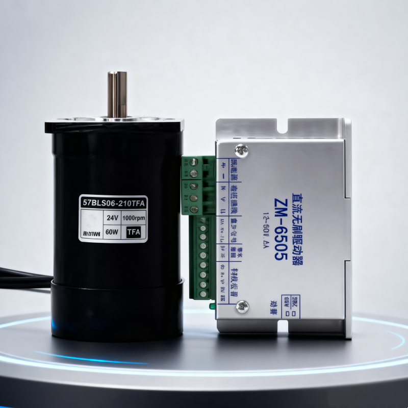 Dc brushless motor set 20W-210W with driver and Hall speed regulation