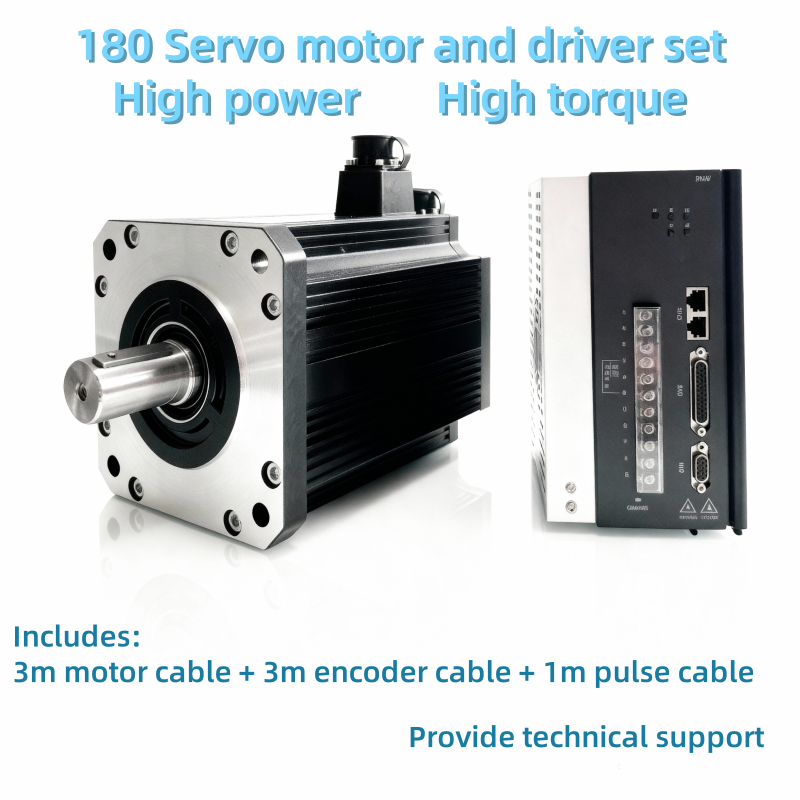 130/180 AC servo motor driver set 380V high power motor and driver set