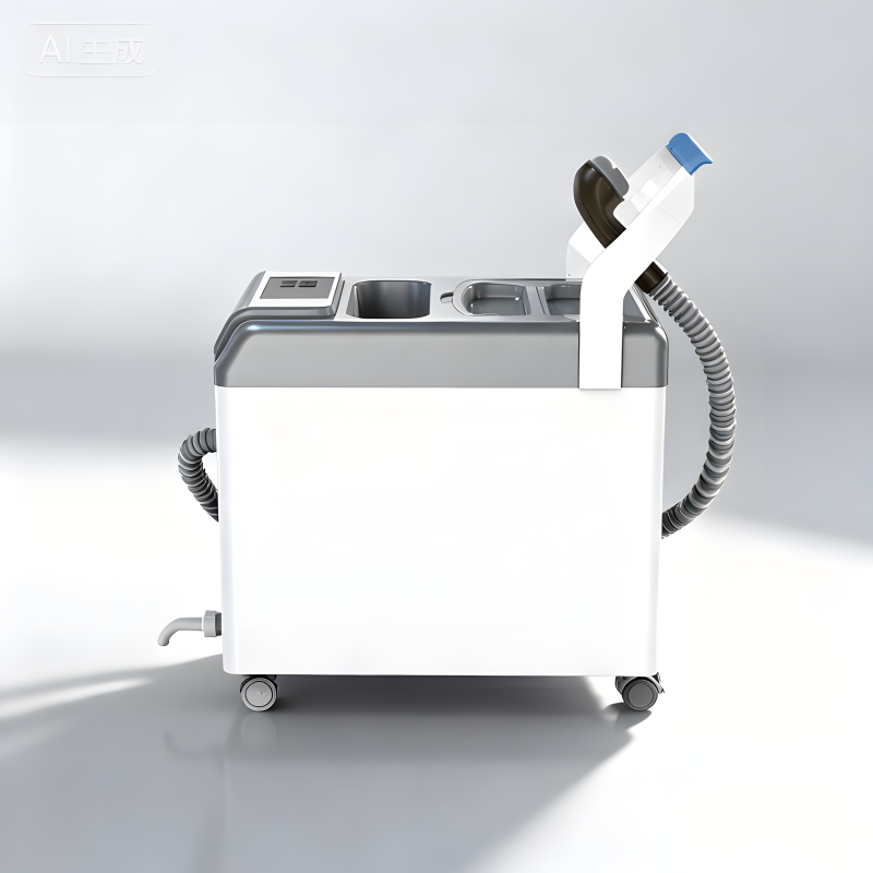 Bathing Robot: Lightweight and portable design, usable in bed or sitting position