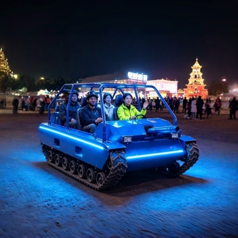 TUE-4 Four-Seat Tracked Combat Vehicle,Real-Life CS Theme Park Ride Equipment